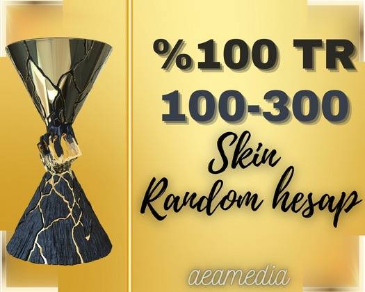 TR SUNUCU | 100 - 300 SKİN RANDOM HESAP