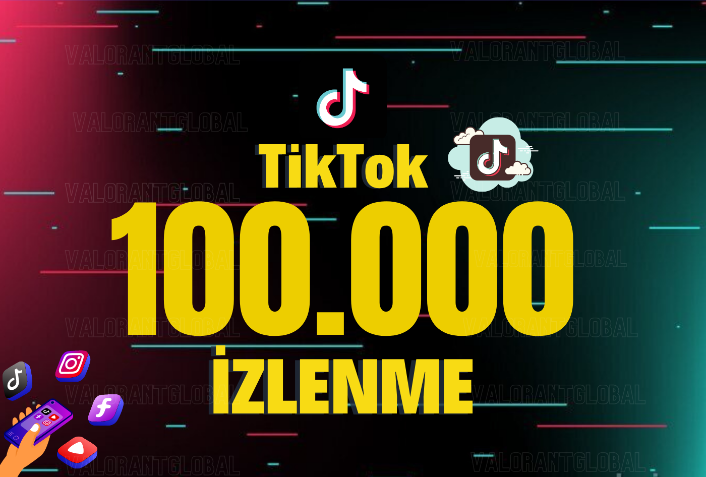 100000 TikTok İzlenme | KESFET ETKİLİ