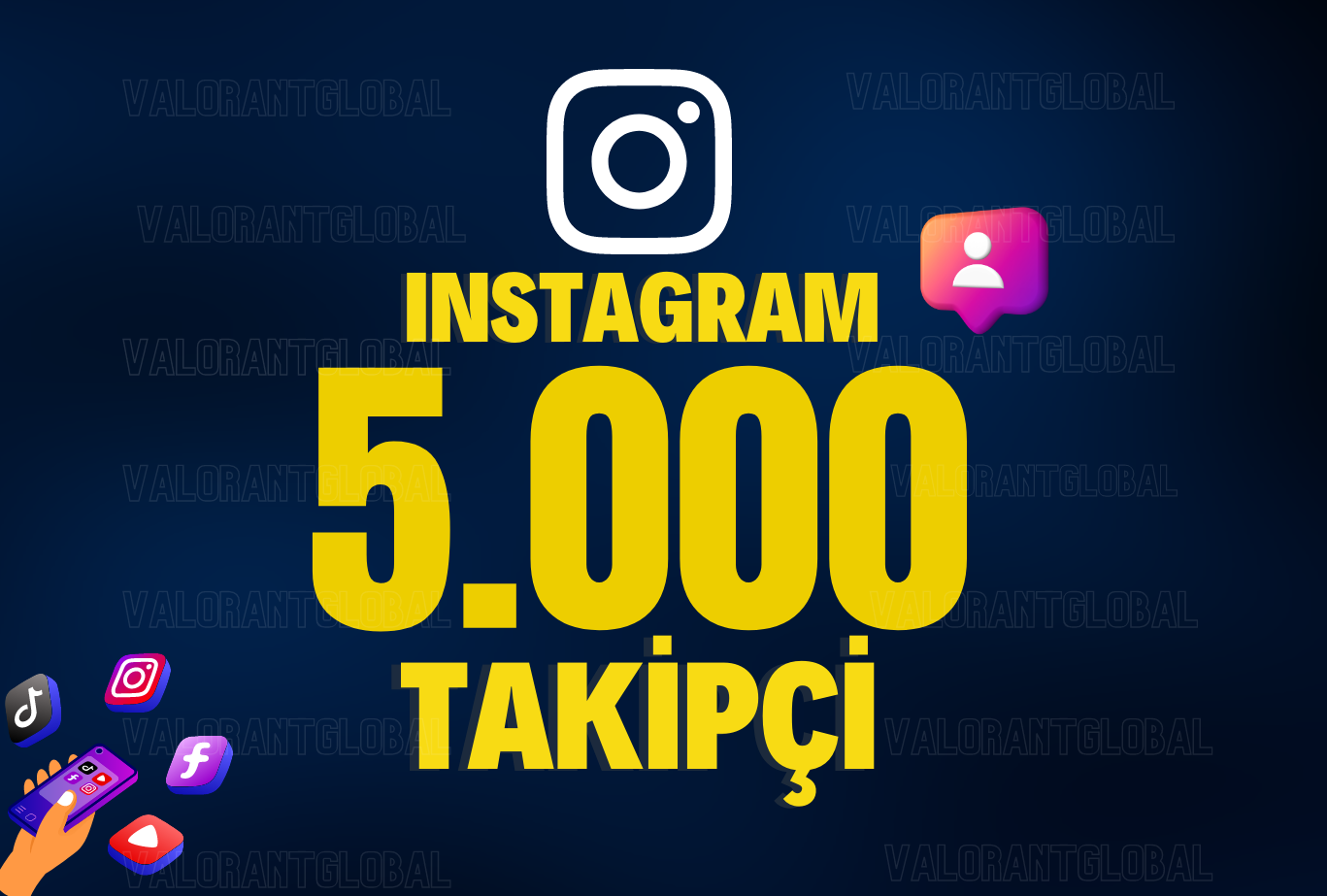 5000 Instagram Gercek Takipci