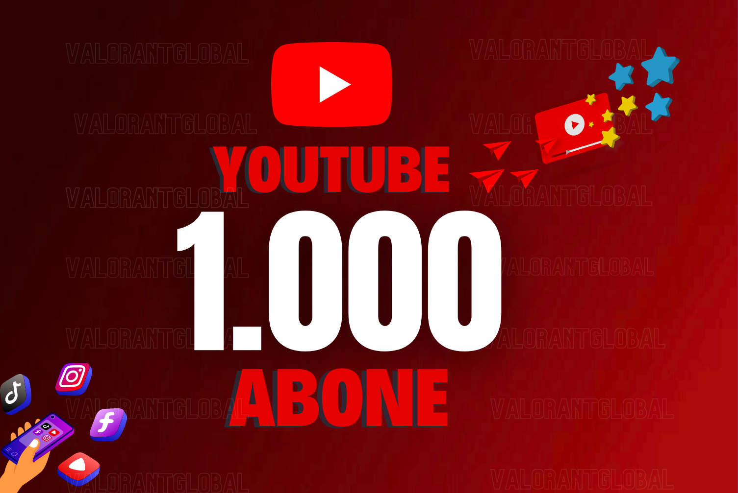 1.000 YOUTUBE DÜŞMEYEN ABONE