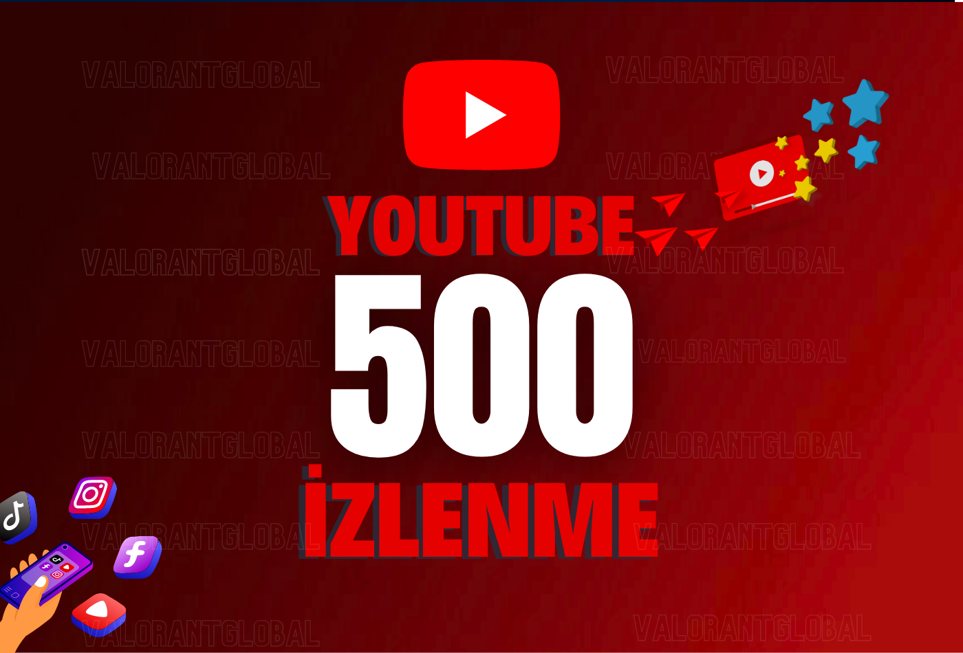 500 YOUTUBE ORGANİK İZLENME | DÜŞÜŞ YOK